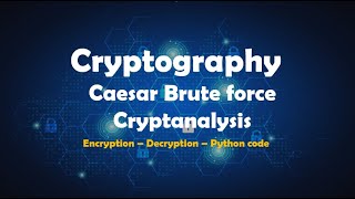 Caesar Cipher Bruteforce Cryptanalysis  Caesar cipher attack [upl. by Elmira]