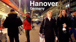 Night in Hanover Germany 🇩🇪  Hannover 4k [upl. by Notyal]