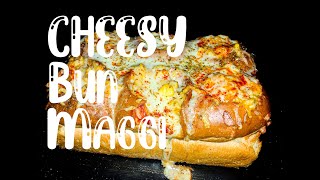 Special Butter Tadka Bun Maggi Cheesy Bun Maggi  Quick and easy recipe  Maska Bun  Street Style [upl. by Sell998]