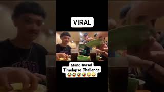 Mang Inasal Time lapse Challenge 🤣😂 viralvideo short shortvideo youtubeshorts food funny fyp [upl. by Airetnahs337]