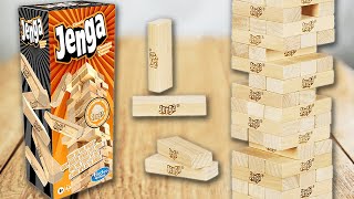 how to play JENGA gameplay and rules  SPIELREGELN TV x Mattel [upl. by Kulseth966]