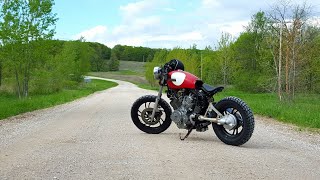 Yamaha Virago XV750 cafe racer rev [upl. by Karla]