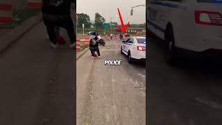 Biker Runs From Cops Only to Have His Bike Stolen 🚨🚔 maximorpm [upl. by Shiekh]