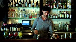 Sheldon Wiley shakes up a Clover Club with Tequila at Almond NYC [upl. by Ylnevaeh]