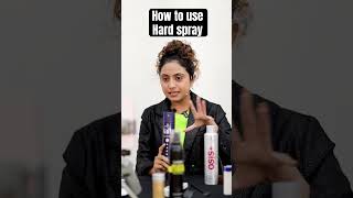 How to use hard spray hairstyle hairstylist easyhairstyle bridalhairstyle hardstyle 2024 [upl. by Aihsad]