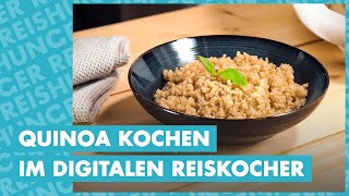 Quinoa kochen im Digitalen Reiskocher  Reishunger erklärt [upl. by Lehcim632]