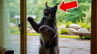 Lynx Knocks at Family’s Window Every Morning – Dad Decides To Follow Him [upl. by Festus]