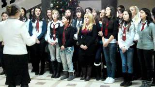 2010 Christmas Carol Osana sung by Traian Doda HS Choir in CaransebesCSRomaniaAVI [upl. by Hedvige]