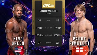 BOBBY GREEN VS PADDY PIMBLETT FULL FIGHT UFC 304 [upl. by Notrub]