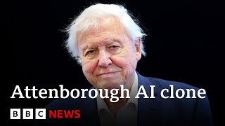 Sir David Attenborough says AI clone of his voice is disturbing  BBC News [upl. by Tdnarb]