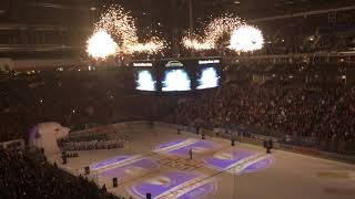 Eisbären Berlin Playoffsintro  Einlauf  startin six Eisbären Berlin gegen Grizlys Wolfsburg [upl. by Bax717]