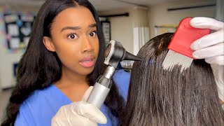 ASMR School Nurse Lice Check Roleplay The Whole School Is Infested 🪲🔦 Lice Check Removal ASMR [upl. by Lymn]