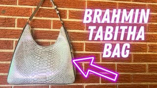 Brahmin Bag Tabitha Mulberry Potion Silver Purse  Showing Inside amp Close Ups [upl. by Tj]