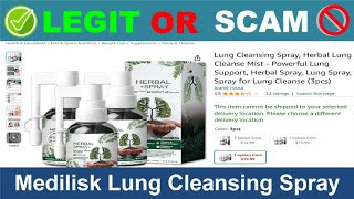 Medilisk Lung Cleansing Spray Reviews  Jun 2024 Beware of Scam Watch Now [upl. by Dudden273]