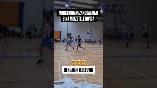 KAKVO ZAKUCAVANJE 🤯Šesnaestogodišnji Benjamin Teletović sin našeg proslavljenog Mirze 🏀🇧🇦 [upl. by Katerina]