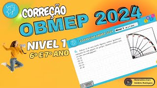 QUESTÃO 06 OBMEP 2024 NIVEL 1 [upl. by Leiva]