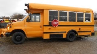 05 Ford Midbus 8 Passenger  2 Wheelchair Stations School Bus For Sale [upl. by Attenreb]