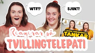 REAGERAR PÅ TVILLINGTELEPATI  Det sjukaste vi upplevt [upl. by Hillie]