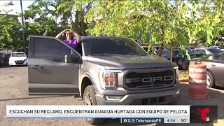 Emocionados y alegres aparece guagua robada a jóvenes peloteros [upl. by Bilbe120]