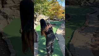 ONE thing about me im competitive 😎 vlog momlife momvlog vlogs minigolf [upl. by Janot]