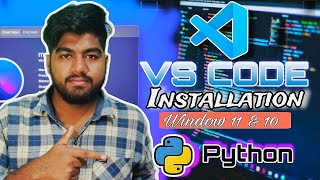 How to install visual studio code  windows 11 and 10  Run python code in Vscode  ArpitVirus [upl. by Cully]