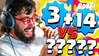 NIVEAU 3 AVEC NIVEAU 14 EN 2V2 CLASH ROYALE cest fun [upl. by Odlareg]