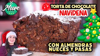 TORTA DE CHOCOLATE NAVIDEÑA HÚMEDA FÁCIL Y DELICIOSA 🎄 Muve Flavors [upl. by Llerrut]