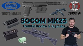 Truthful Tokyo Marui Socom MK23 Full Review amp Upgrades [upl. by Debbra]