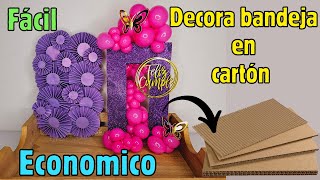 como decorar ancheta fácil y económico ideas para desayunos sorpresaaprende a decorar paso a paso [upl. by Nnyrb]