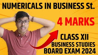 Numericals in Business studies  MUST DO 4 Marks  Financial management  Class 12 Board exam 2024 [upl. by Nay]