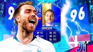 FIFA 19 TOTS ERIKSEN 96 PLAYER REVIEW [upl. by Chapell]