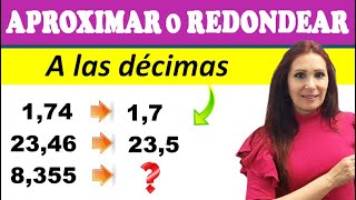 REDONDEAR NÚMEROS DECIMALES A LAS DÉCIMAS🔷️ Aproximación de números decimales a las décimas [upl. by Teahan]