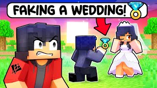 I faked my REAL WEDDING in Minecraft [upl. by Maleeny]