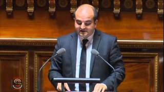 David Rachline intervient au Sénat à propos du Traité transatlantique 100615 [upl. by Eedrahc]