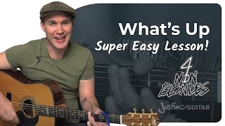 Whats Up by 4 Non Blondes  Easy Guitar Lesson [upl. by Eiboj722]