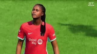 KC Current vs NC Courage  NWSL 2024  EA FC 25 [upl. by Yelkrab]