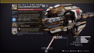 How to get Gjallarhorn Catalyst  Destiny 2 [upl. by Elnar490]