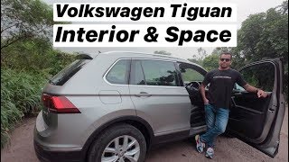 Volkswagen Tiguan Interior Review  Space amp Features Hindi  English [upl. by Pirali]