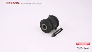 HYABAC000 REAR TRAILING ROD BUSHING FOR CHEVROLET [upl. by Atiluap]