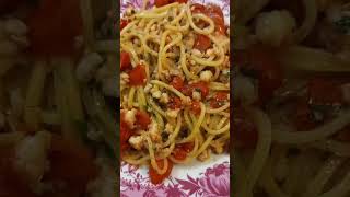 Spaghetti alla chitarra con polpa di scampi [upl. by Lorilee146]