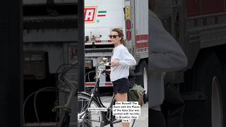 Keri Russell The Dawn with the Planet of the Apes Star was spotted with her bike in Brooklyn NYC [upl. by Audette357]