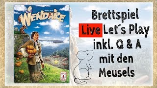 Wendake Essen Spiel 2017 Brettspiel Live Lets Play mit den Meusels inkl QampA Wdh vom 31117 [upl. by Adnala]