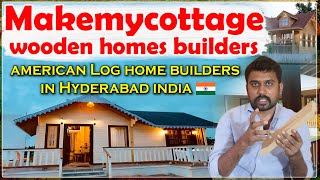 Makemycottage wooden homes builders  american Log home builders in Hyderabad india  TV24 Business [upl. by Enilram877]