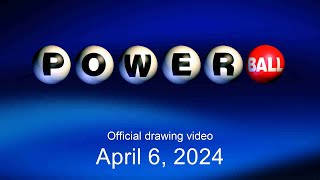 Powerball drawing for April 6 2024 [upl. by Ayotel757]