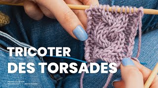 Tricoter une torsade  3 torsades faciles et originales pour débuter [upl. by Maurilla476]