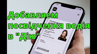 Как добавить посвідчення водія в приложение Дія Добавить права водительское удостоверение [upl. by Ahsemed]