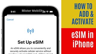 How to Add amp Activate eSIM in iPhone A Quick amp Easy Guide [upl. by Ysiad282]