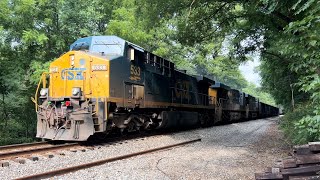 CSX Coal Train  Woodbine MD 7202024 [upl. by Nodab]