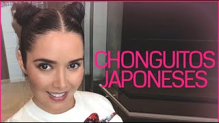 TUTORIAL DE PEINADO RAPIDO FACIL Y DE MODA CHONGUITOS JAPONESES [upl. by Lynsey100]