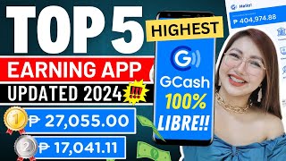 TOP 5 LEGIT AND HIGHEST EARNING APP 2024  I EARNED P27000 IN 1 APP WITH OWN PROOF GCASH amp PAYPAL [upl. by Joline]